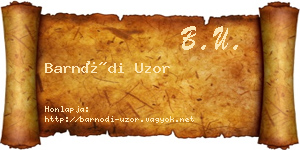 Barnódi Uzor névjegykártya